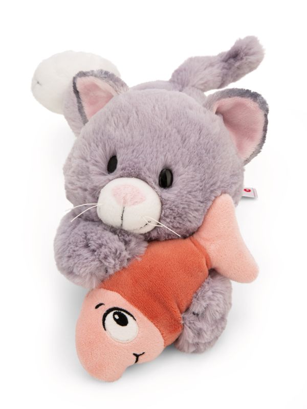 Nici Katze grau und Fisch 30cm liegend - Bild 2