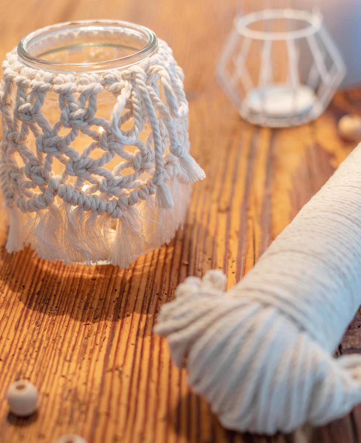 Knüpf - Set DIY Windlicht - Bild 7