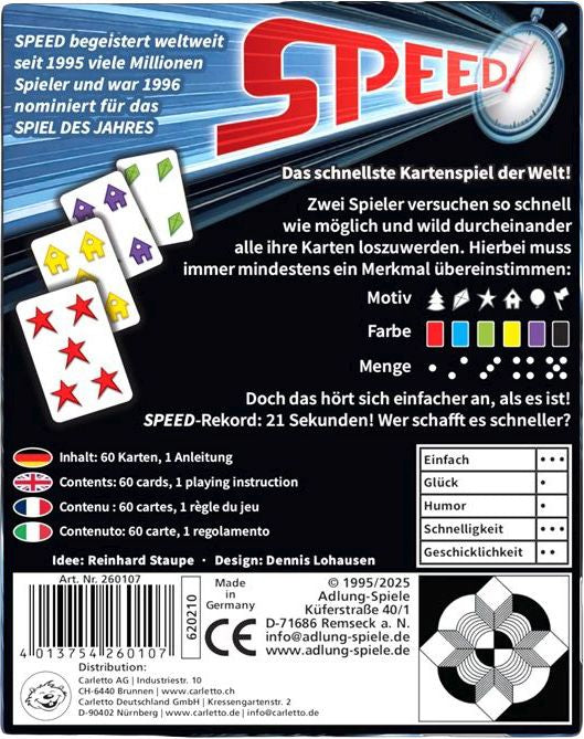 Speed Kartenspiel für 2 - Bild 2