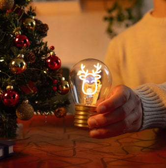Tischlampe Glühbirne - Rentier