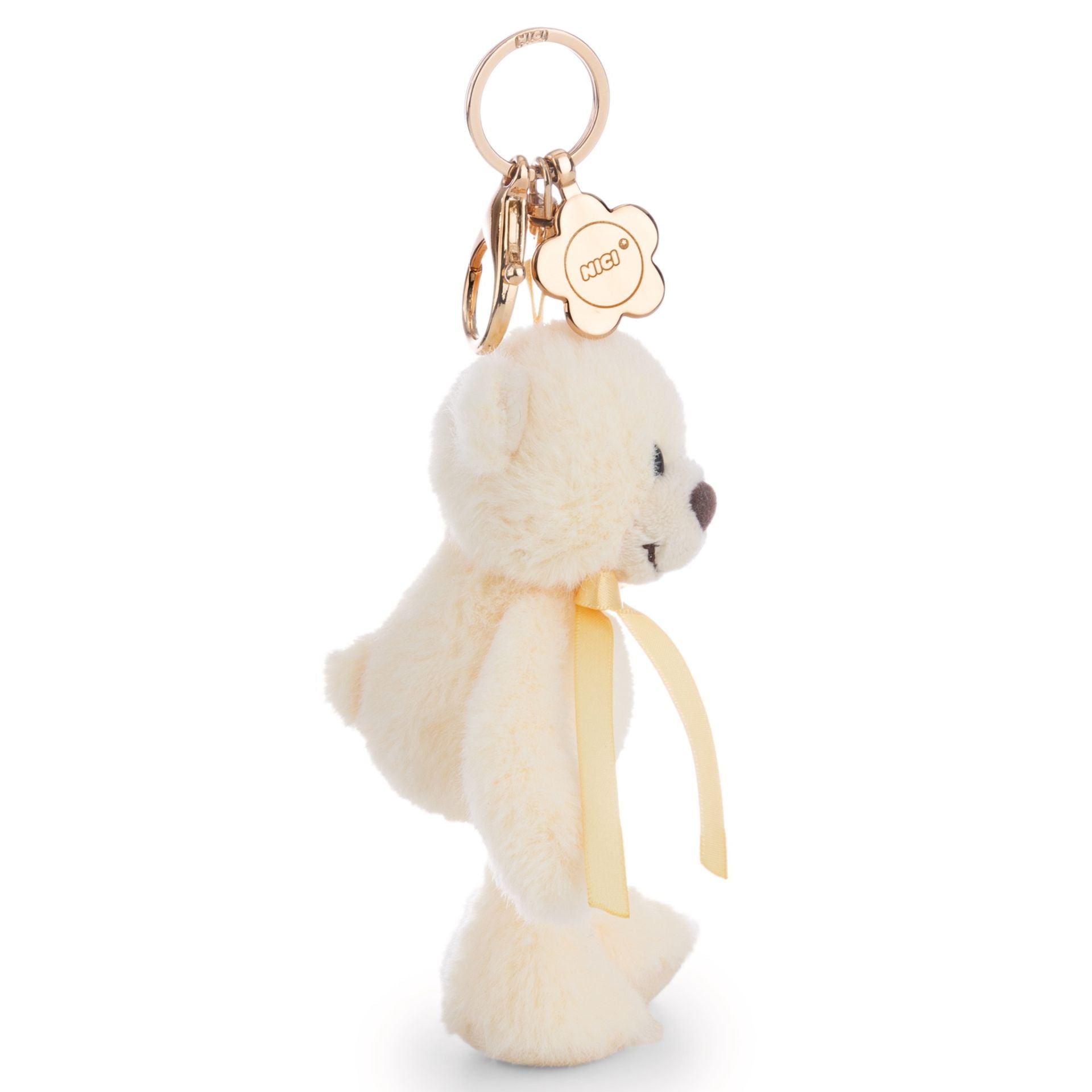 Nici Schlüsselanhänger Bär Finni gelb mit Karabiner - Bild 2