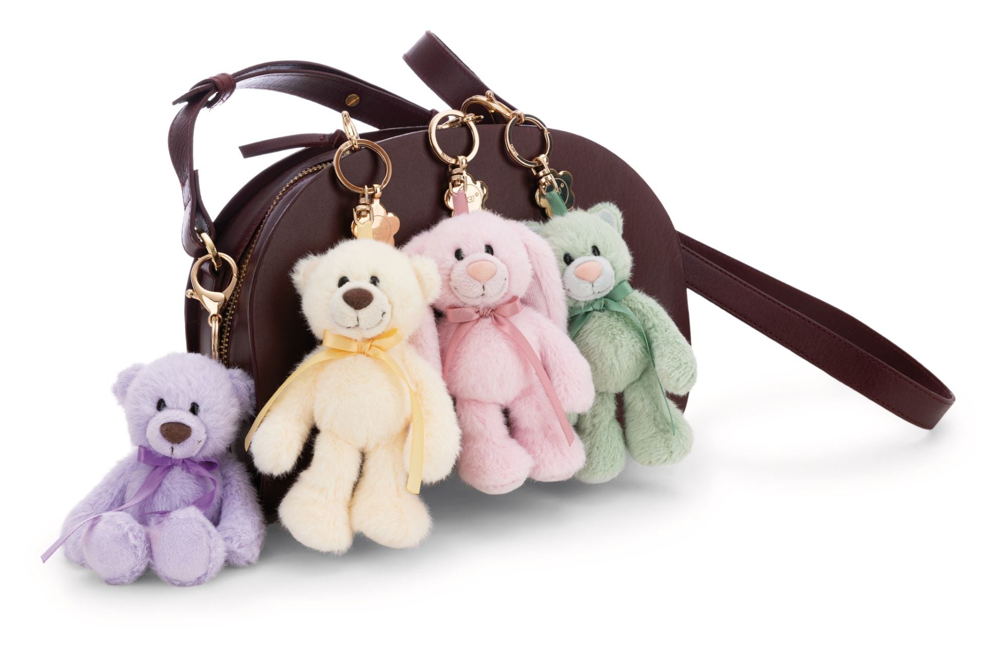 Nici Schlüsselanhänger Bär Finni lila mit Karabiner - Bild 6