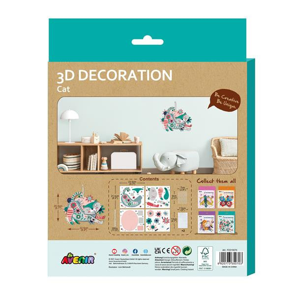 3D Dekoration Katze - Bild 2
