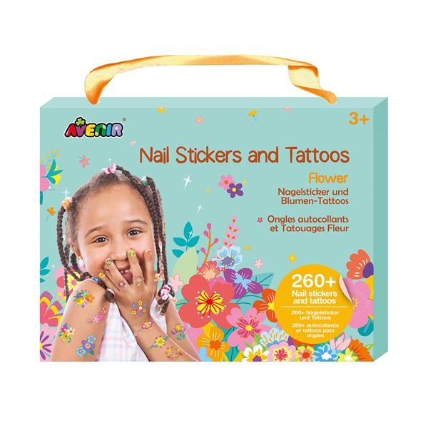 Nail Stickers and Tattoos Flower - Bild 1