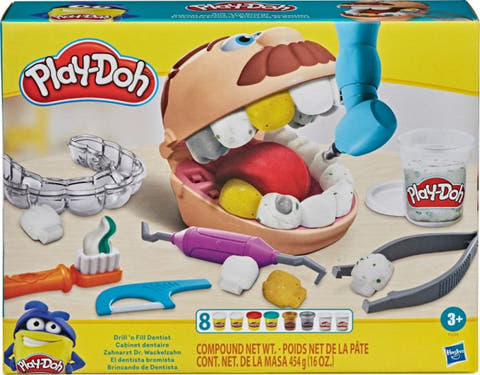 Verpackung Play-Doh Zahnarzt Dr. Wackelzahn mit Altersangabe 3+