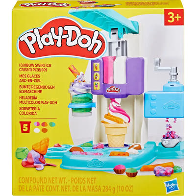 Verpackung Play-Doh Bunte Regenbogen Eismaschine mit Altersangabe 3+