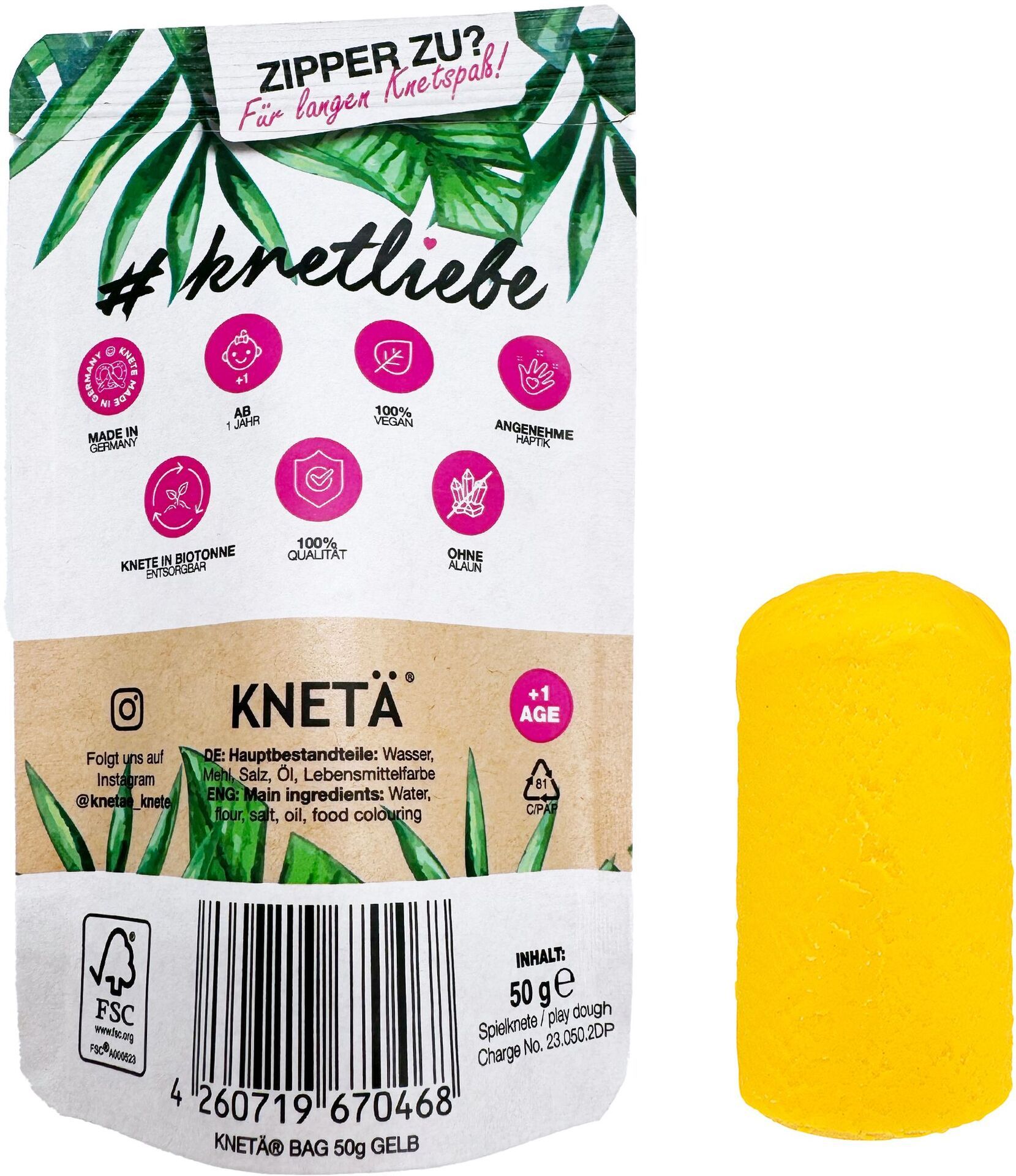 KNETÄ BAG GELB (50g) - Bild 2