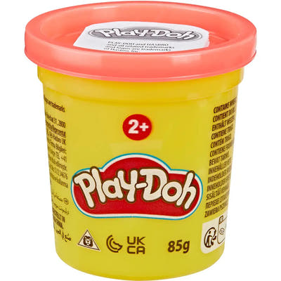 Play-Doh Einzeldose 85 g mit rotem Deckel, Vorderseite mit Logo und Altersangabe 2+
