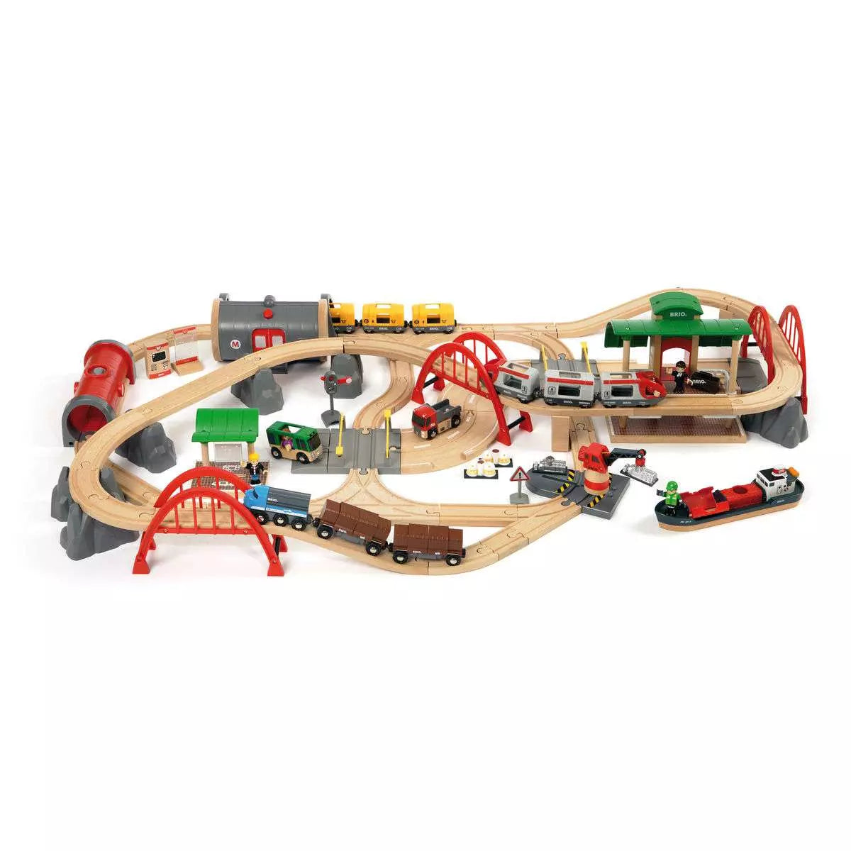Brio Strassen und Schienen Bahn Set Deluxe 33052 - Bild 2