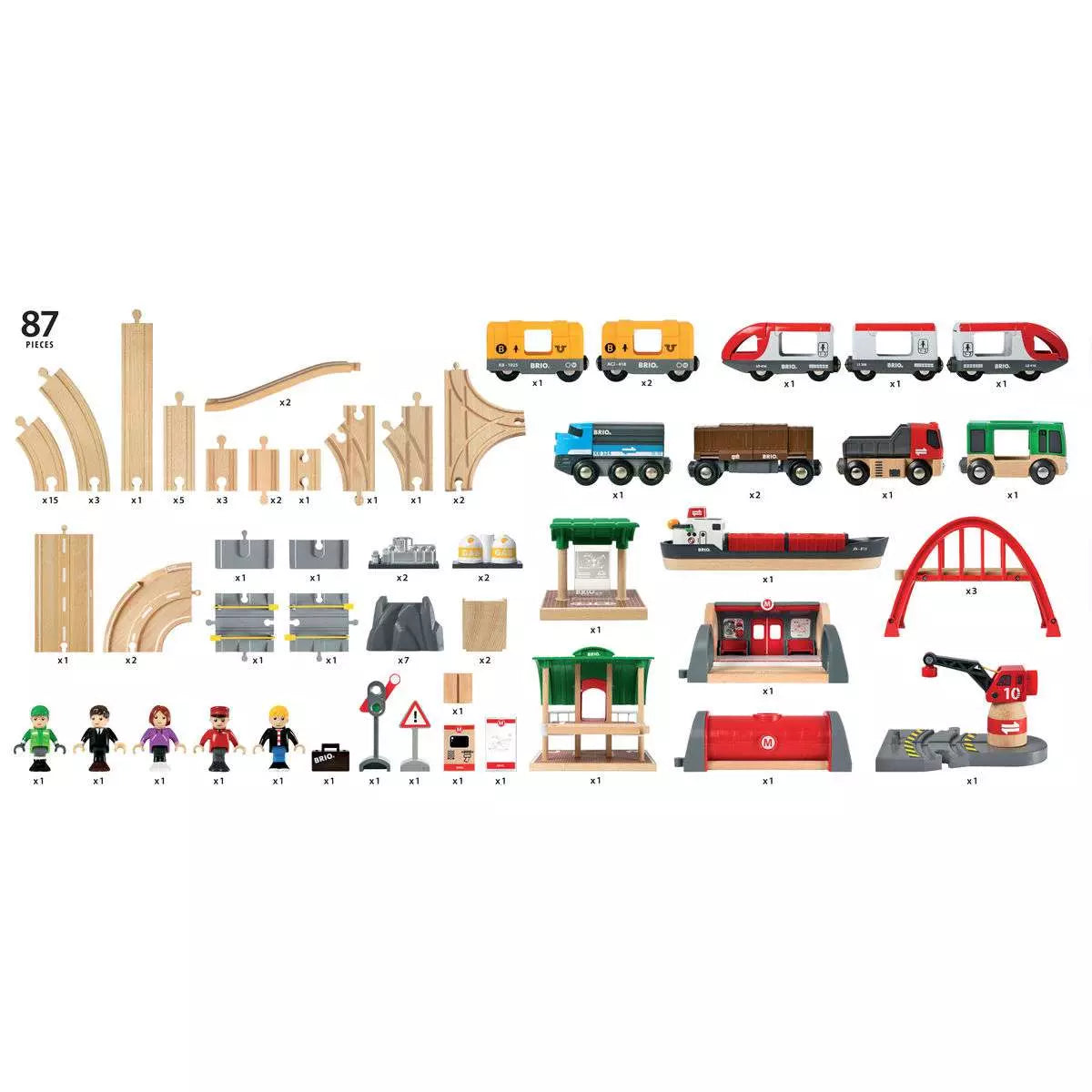 Brio Strassen und Schienen Bahn Set Deluxe 33052 - Bild 13