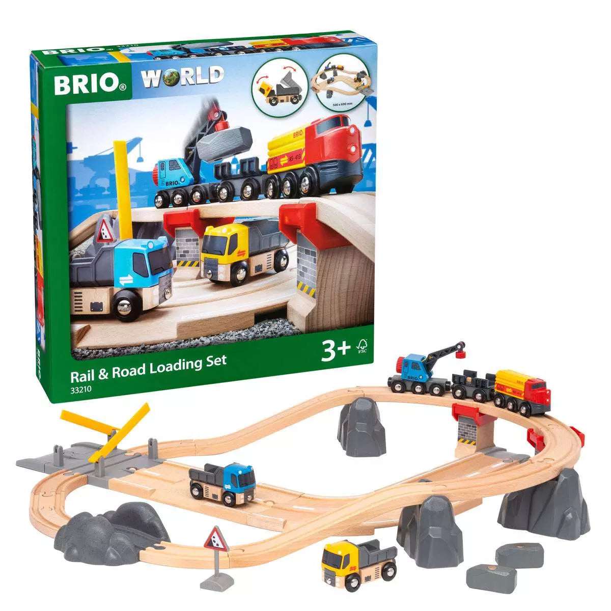 Brio Strassen und Schienen Steinverlade Set 33.210 - Bild 1
