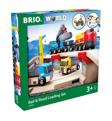 Brio Strassen und Schienen Steinverlade Set 33.210