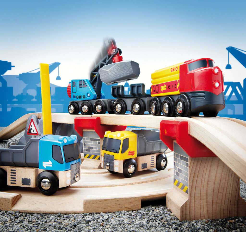 Brio Strassen und Schienen Steinverlade Set 33.210 - Bild 5