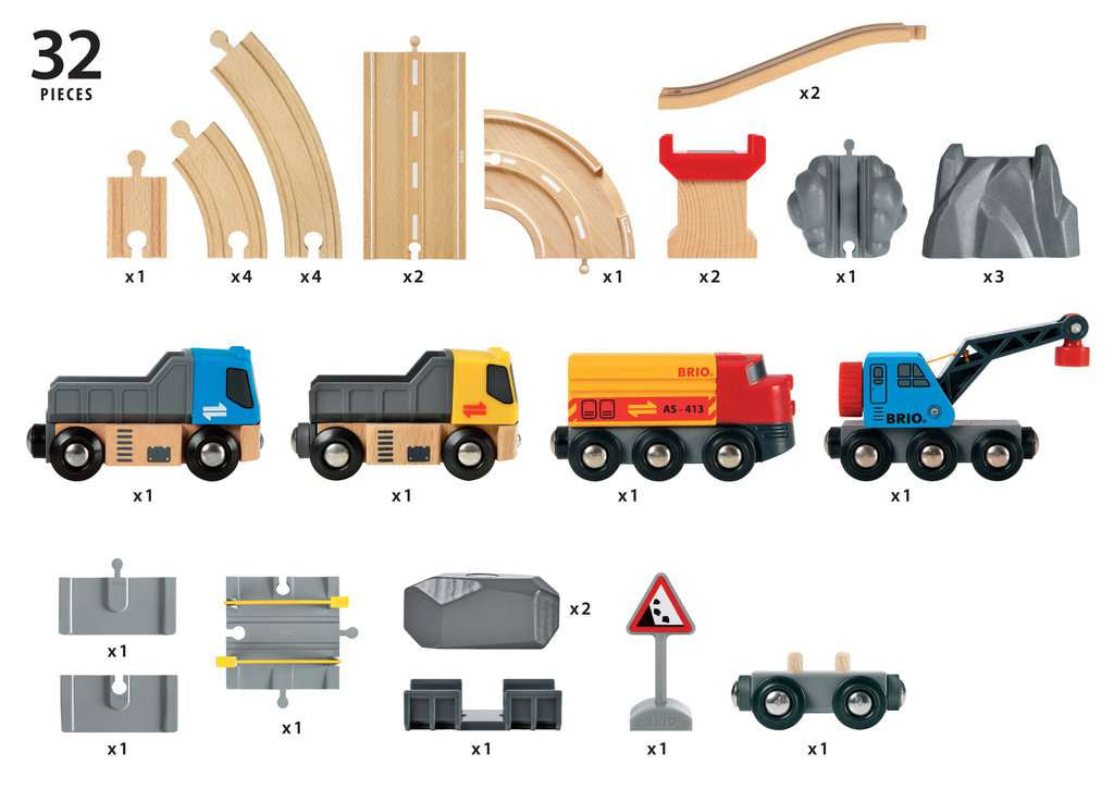 Brio Strassen und Schienen Steinverlade Set 33.210 - Bild 9