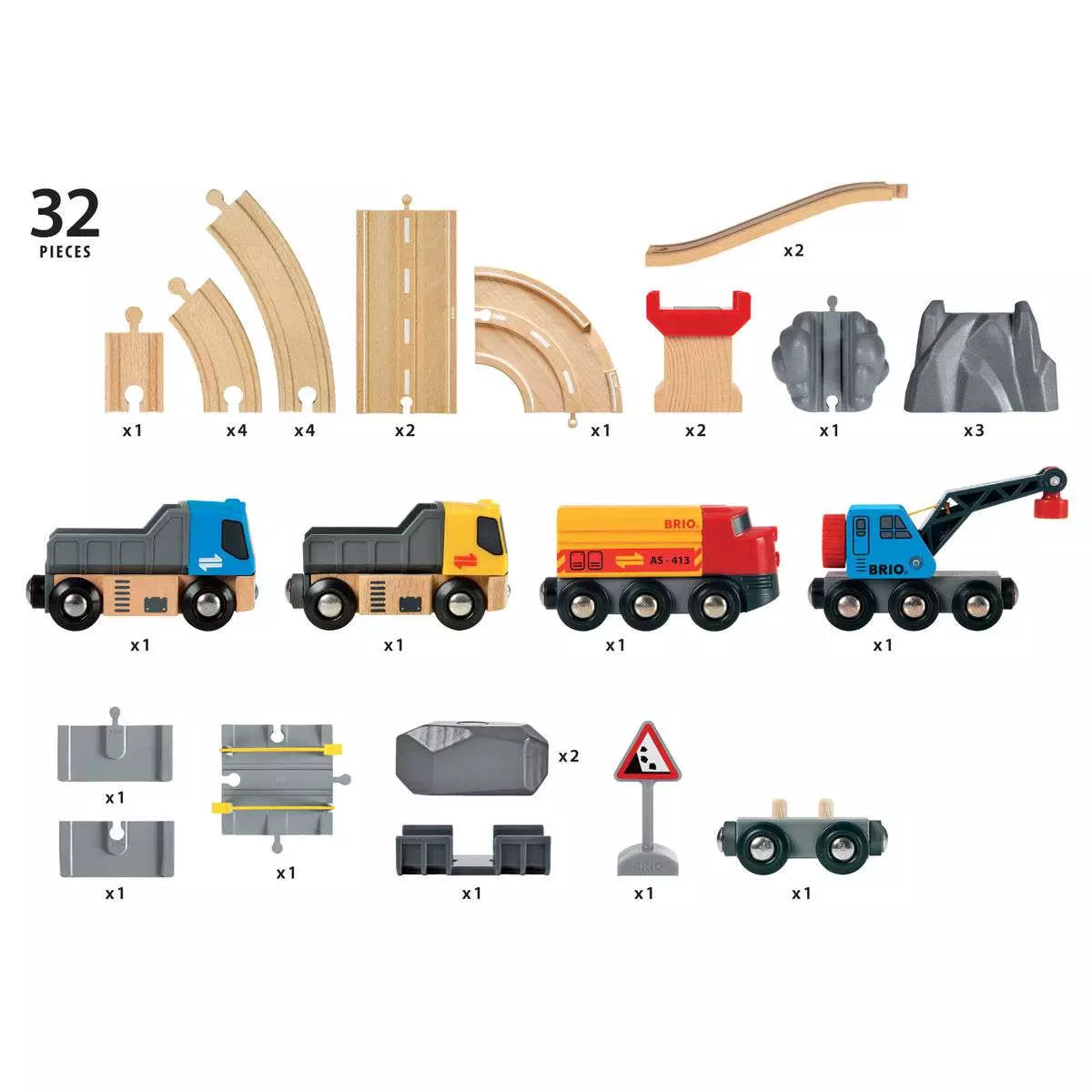 Brio Strassen und Schienen Steinverlade Set 33.210 - Bild 9