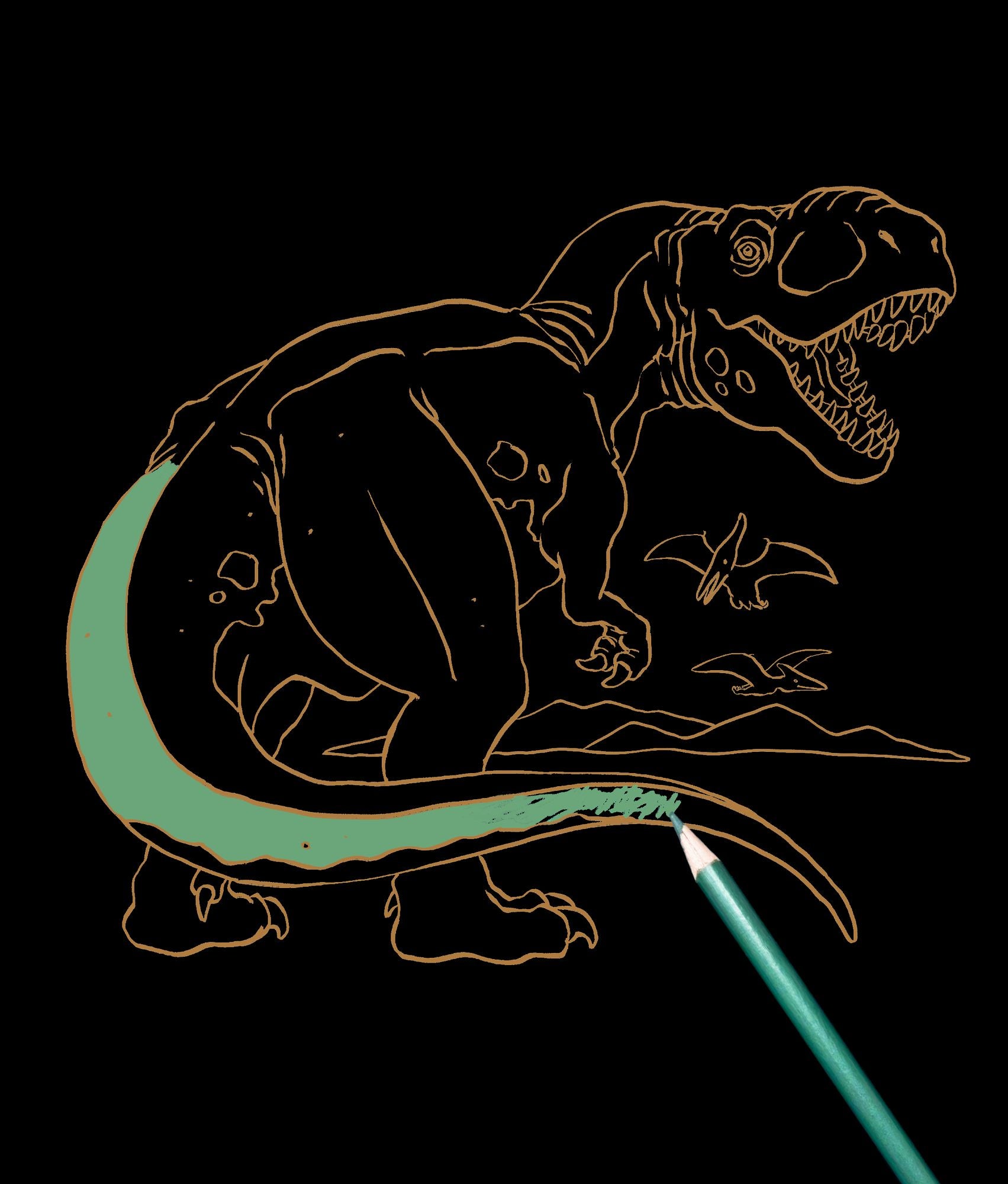 T-Rex Metallic Malen mit 4 Stiften - Bild 4