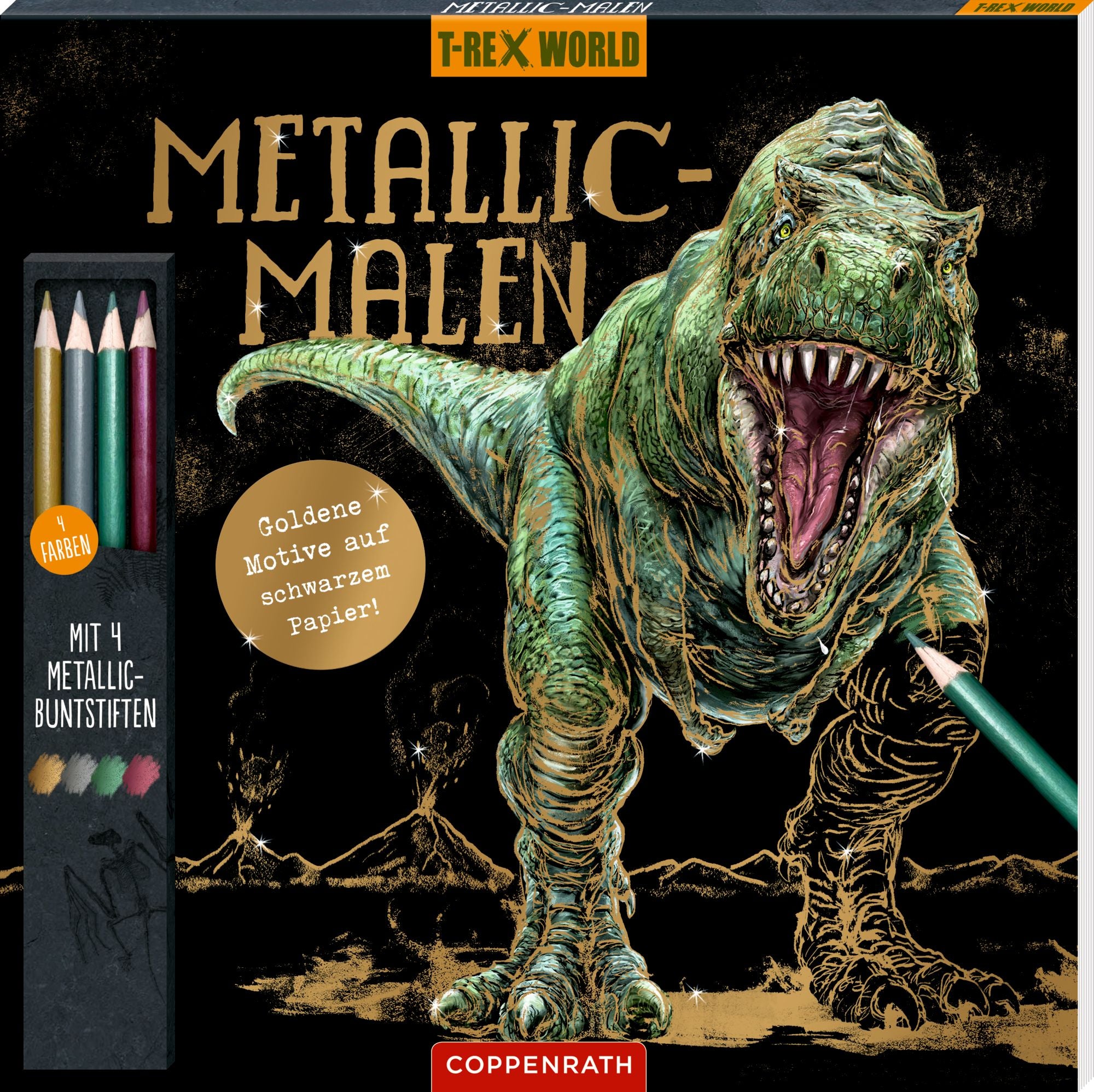 T-Rex Metallic Malen mit 4 Stiften - Bild 1