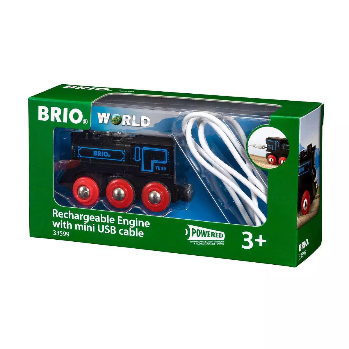 Brio Schwarze Akku-Lok mit Mini-USB 33599 - Bild 3