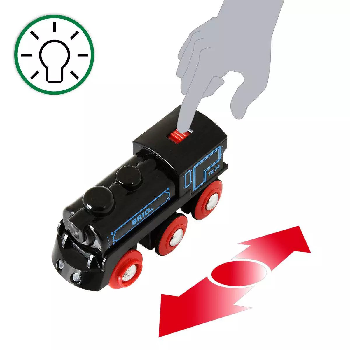 Brio Schwarze Akku-Lok mit Mini-USB 33599 - Bild 4