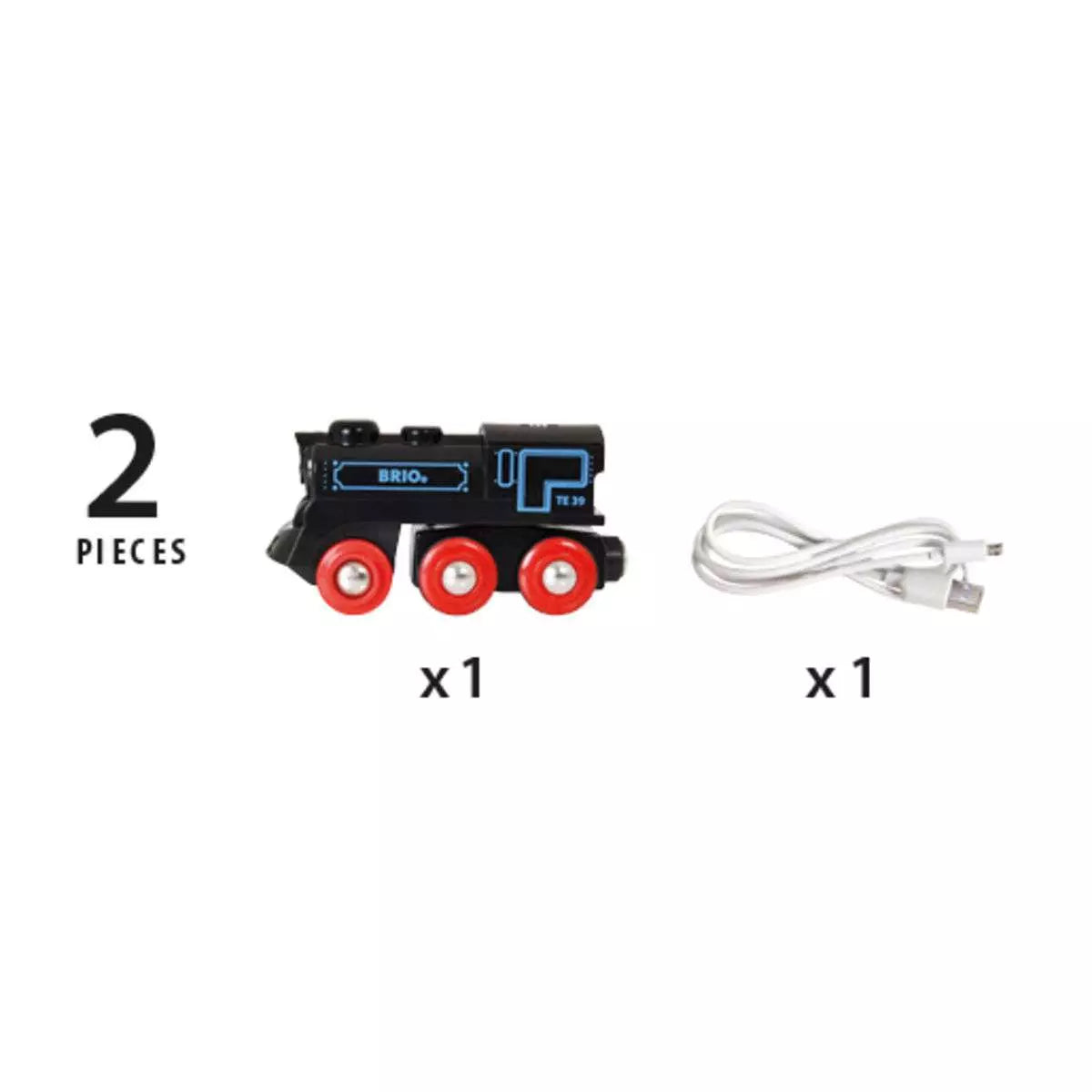 Brio Schwarze Akku-Lok mit Mini-USB 33599 - Bild 6