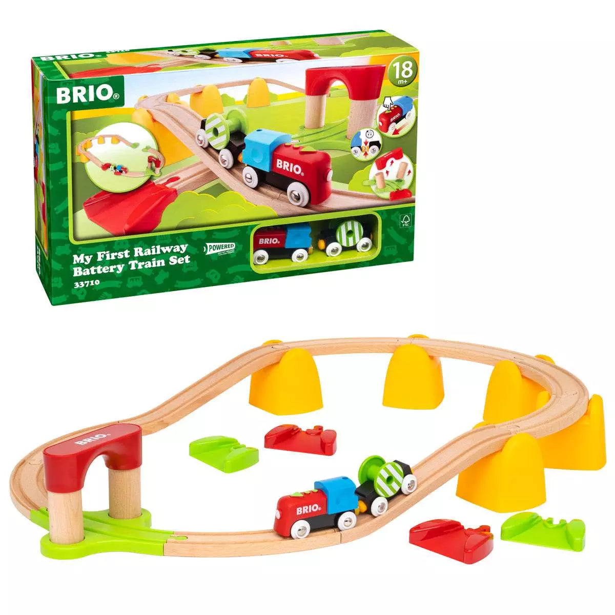 Brio erstes Bahnset mit Batterielok 33710 - Bild 1