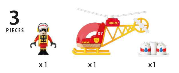 Brio Feuerwehr Hubschrauber 33797 - Bild 4