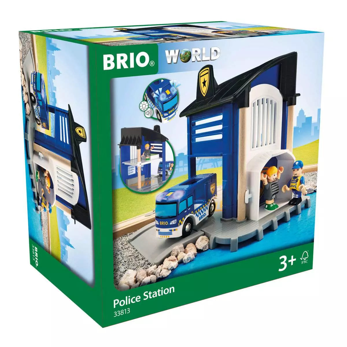 Brio Polizeistation mit Einsatzfahrzeug 33.813 - Bild 3