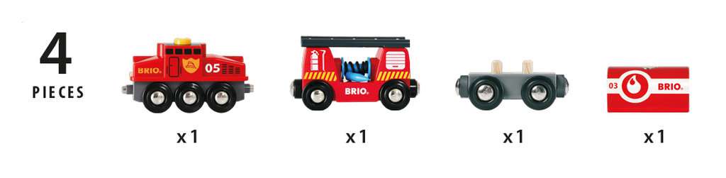 Brio Feuerwehr Löschzug 33844 - Bild 3