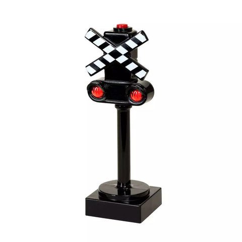 BRIO Blinkendes Bahnsignal 33862 mit Andreaskreuz und zwei roten Lichtern
