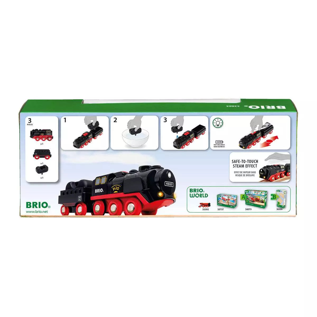 Brio Batterie-Dampflok mit Wassertank 33.884 - Bild 4