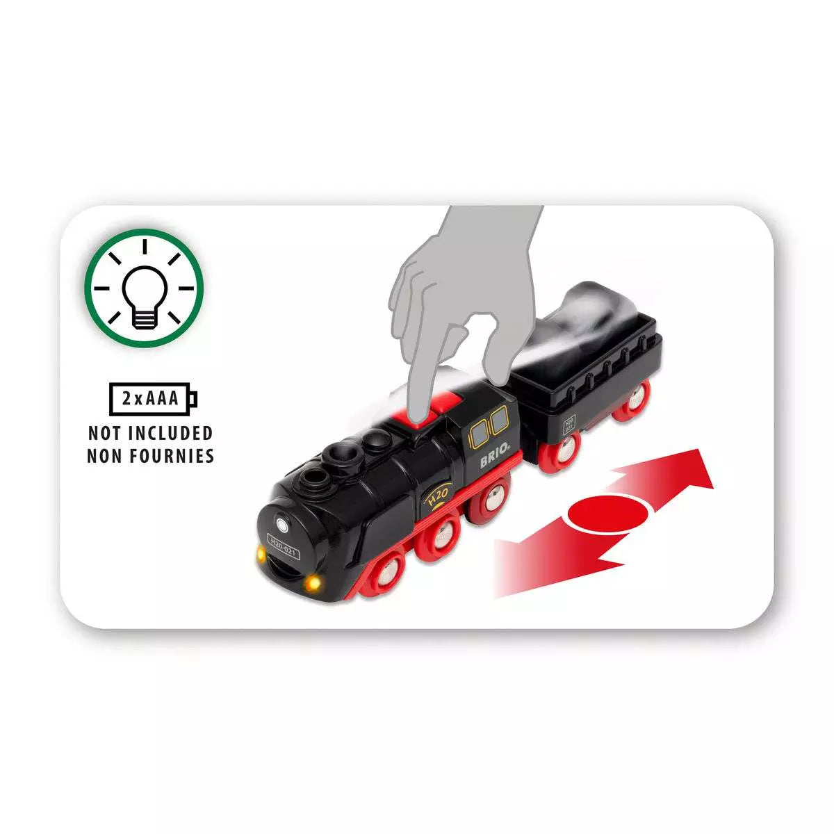 Brio Batterie-Dampflok mit Wassertank 33.884 - Bild 6