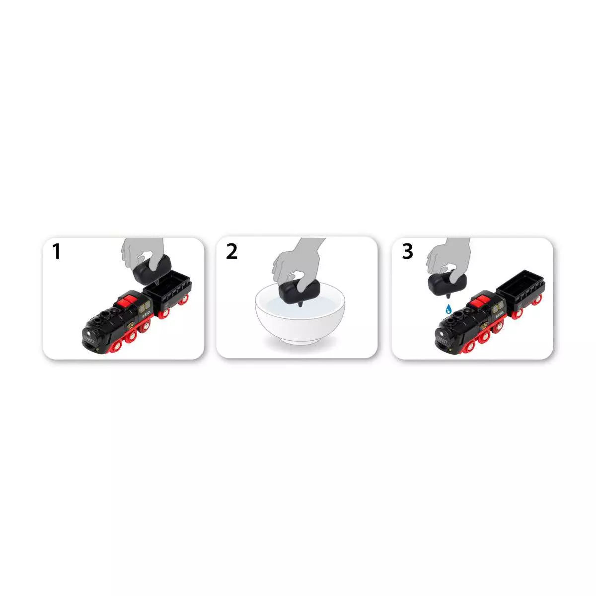 Brio Batterie-Dampflok mit Wassertank 33.884 - Bild 8