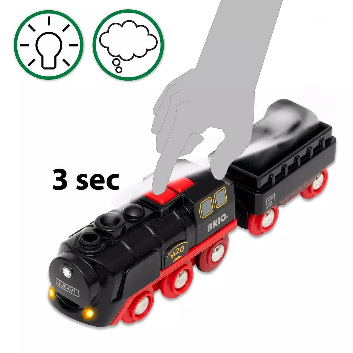 Brio Batterie-Dampflok mit Wassertank 33.884 - Bild 10
