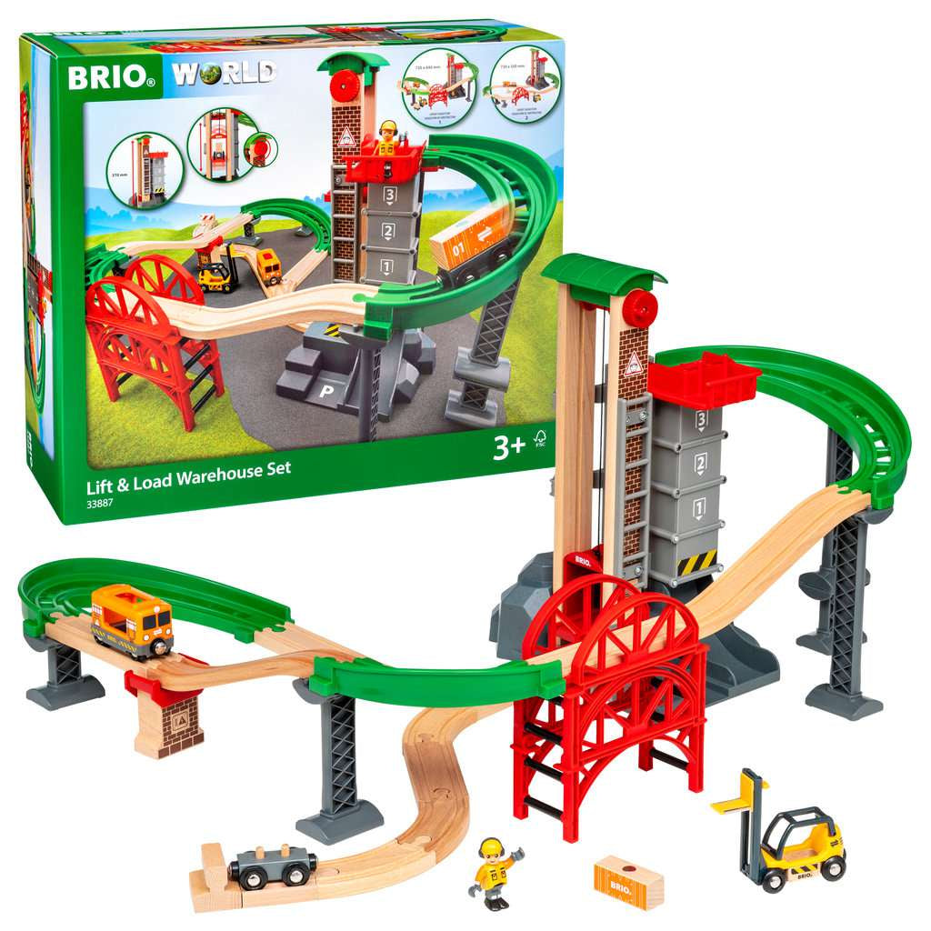 Brio Grosses Lagerhaus-Set mit Aufzug 33887 - Bild 10
