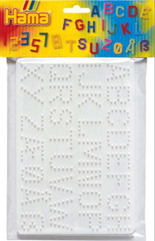 HAMA Bügelperlen Midi - Stiftplatten  - Buchstaben, Zahlen