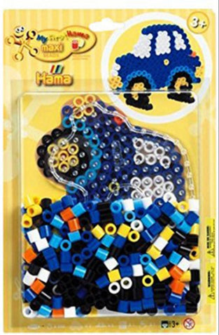 HAMA Bügelperlen Maxi -1 Stiftplatte Auto, 250 Perlen