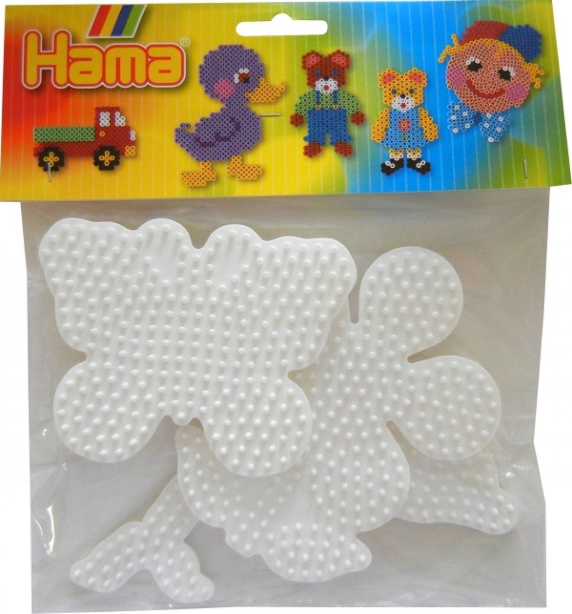 HAMA Bügelperlen Midi - 3er Set Stiftplatten - Schmetterling, Blume, Delfin - Bild 1