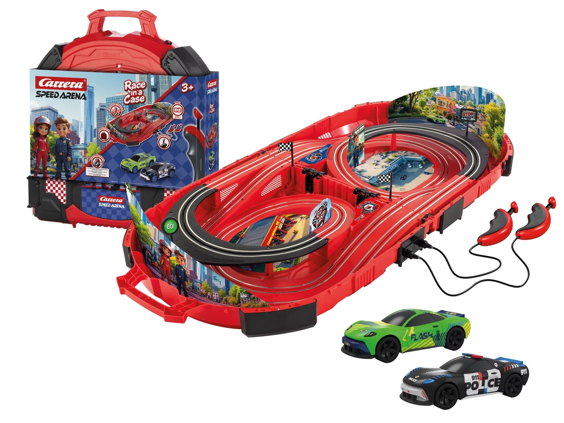 Carrera Speed Arena Race in a Case Police Chase 20016001 - Bild 1