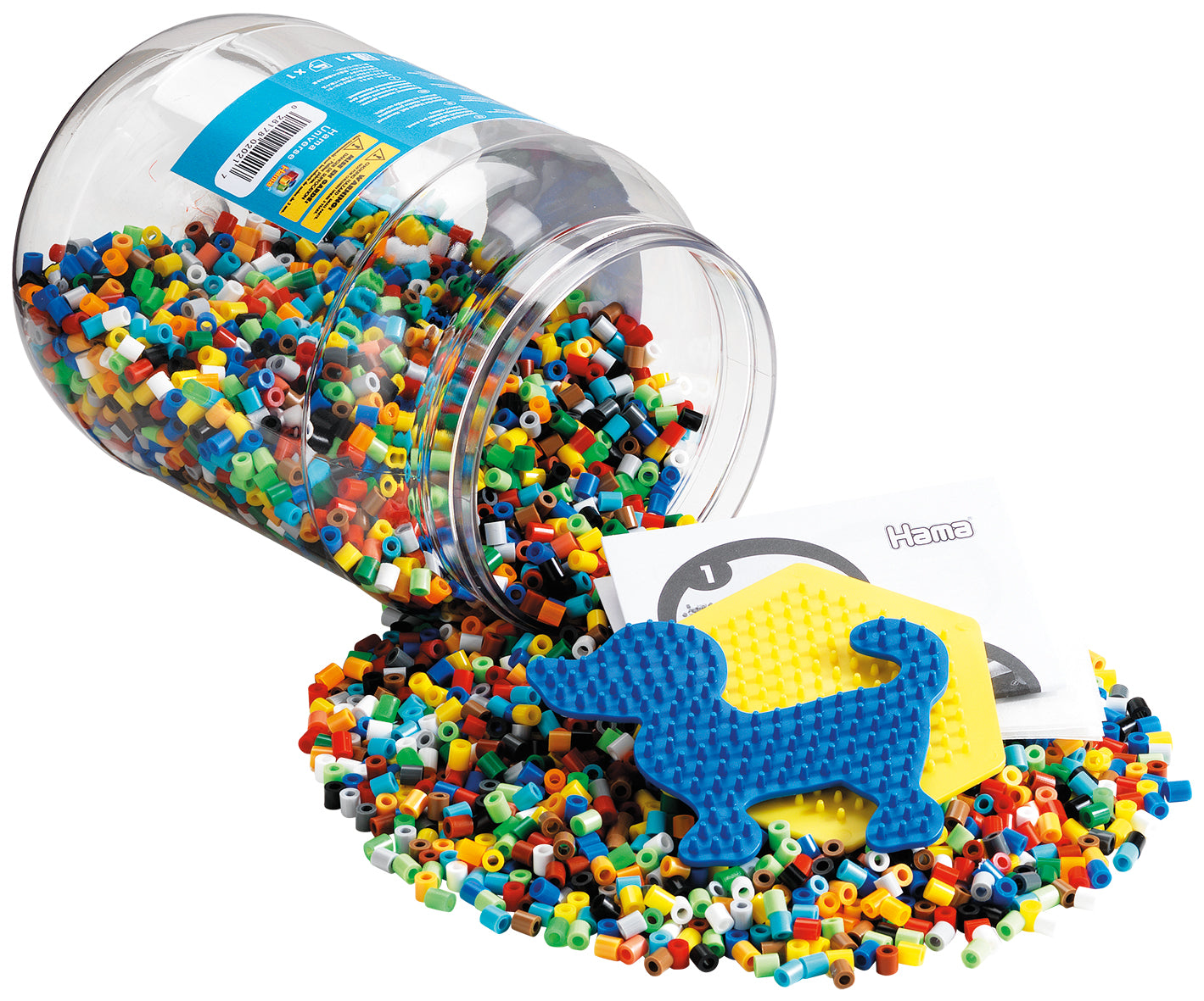 HAMA Dose blau 7000 Perlen + 2 Stiftplatten - Bild 2