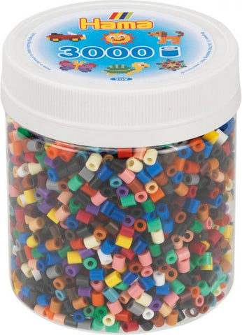 HAMA Bügelperlen Dose Volltonmix 3000 Perlen
