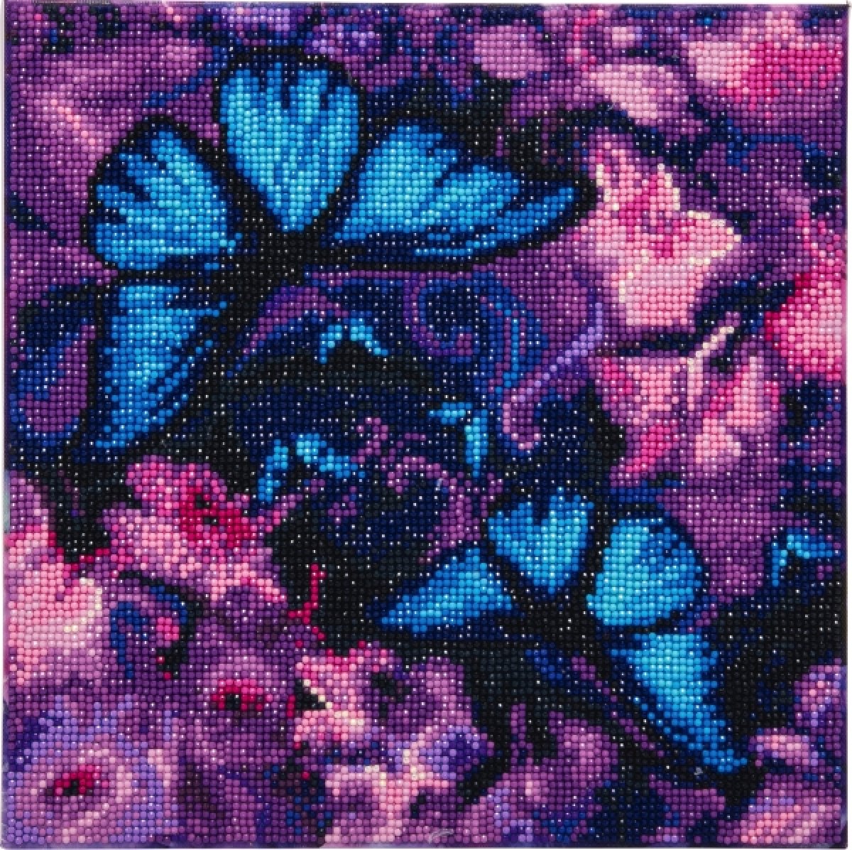 Crystal Art Schmetterling 30 x 30cm - Bild 1