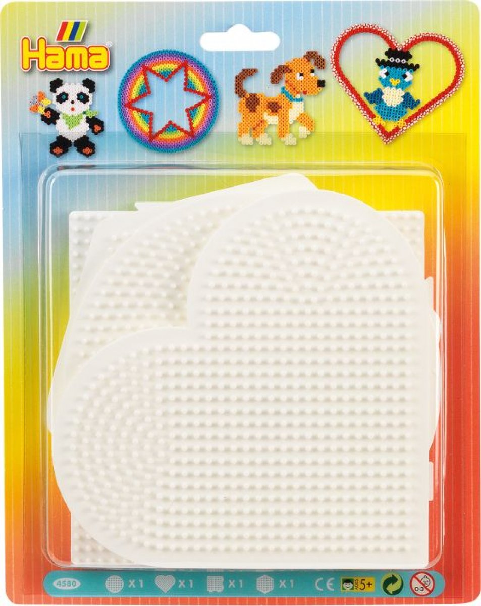 HAMA 4 Stiftplatten Kreis/Quadrat/Herz/Sechseck - Bild 1