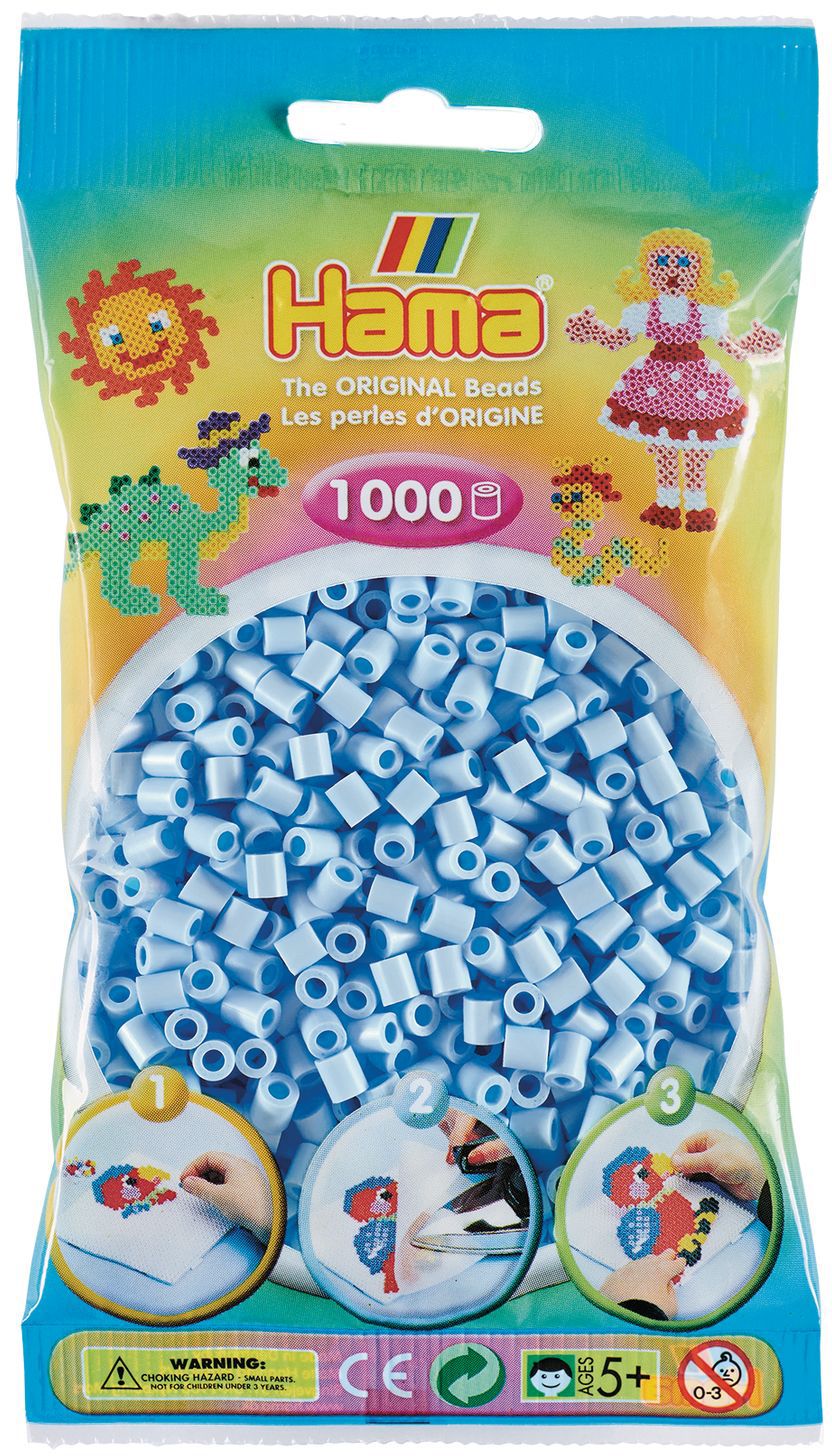 HAMA Perlen Pastelleisblau 1000 Stück - Bild 1