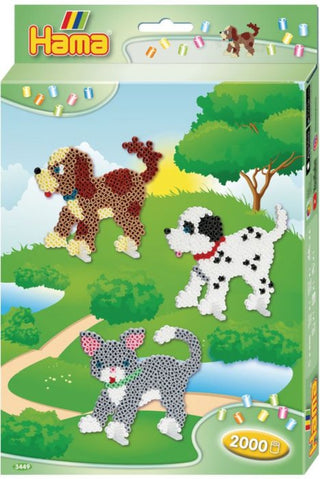 HAMA Geschenkpackung Hund und Katze 2000 Perlen