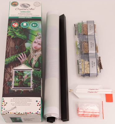CRYSTAL ART Scroll Drachenfrau