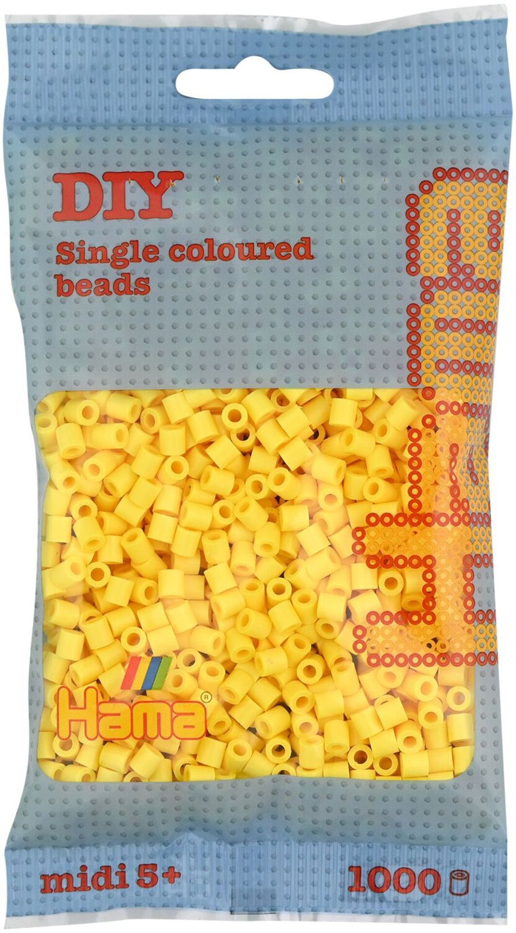 HAMA Beutel Hellgelb 1000 Perlen - Bild 1