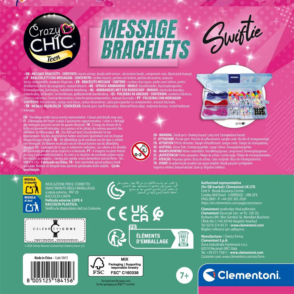 Clementoni Crazy Chic Teen Message Bracelets Swiftie - Bild 3
