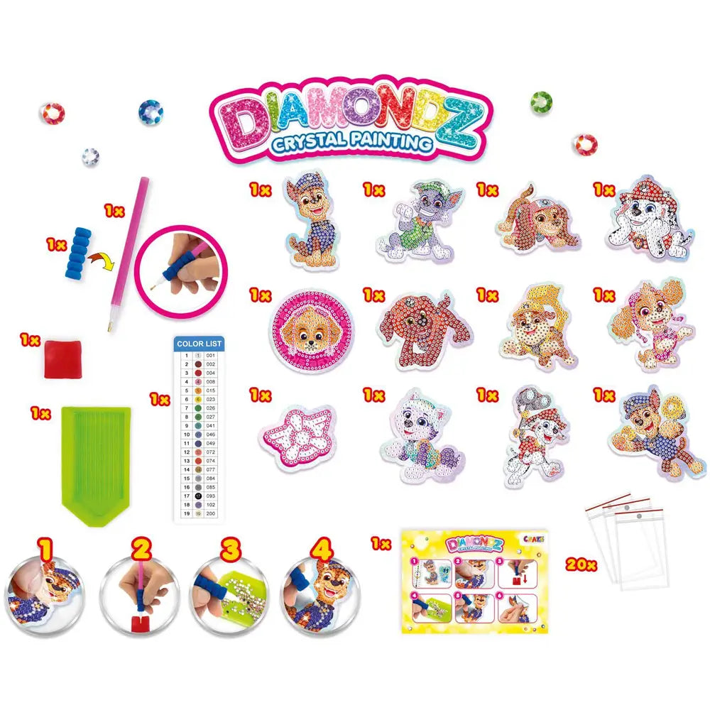 Craze Diamondz Paw Patrol Mega Set Sticker - Bild 4