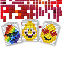Pixel Bastelset 3 Medaillons