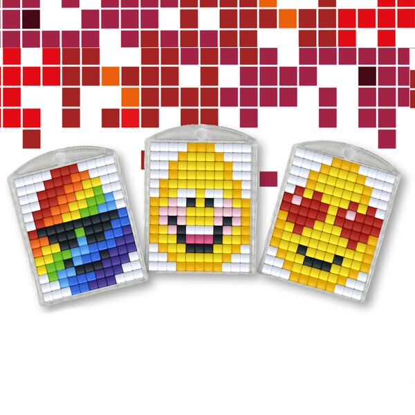 Pixel Bastelset 3 Medaillons - Bild 1